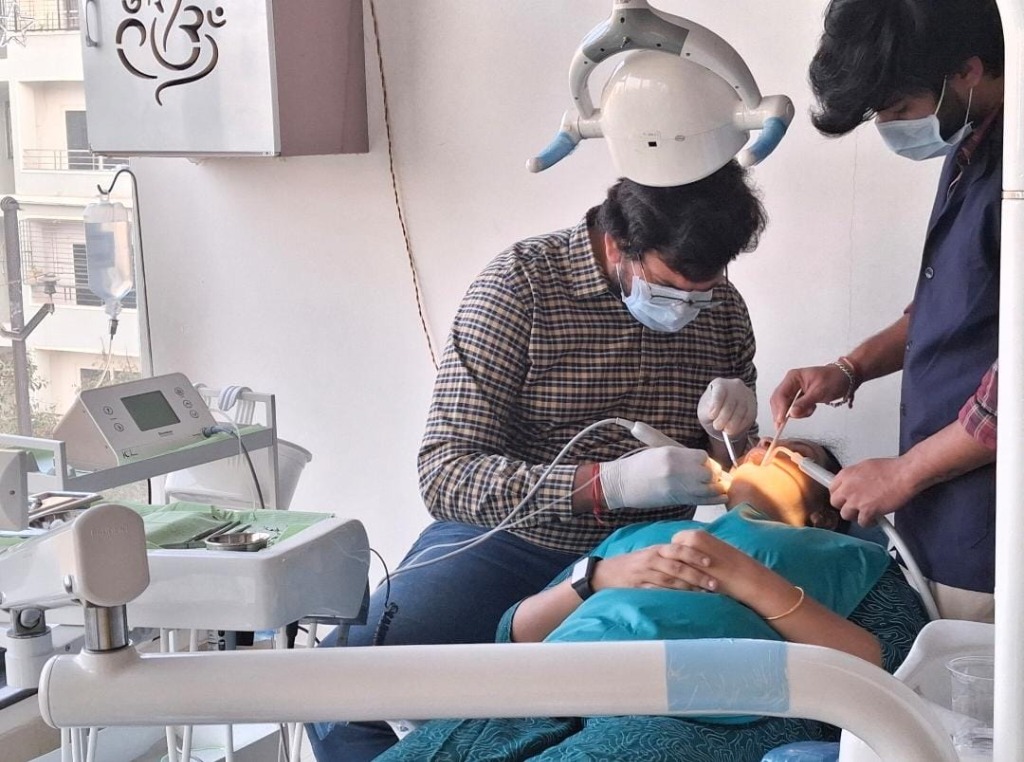 Dr. P. Krishna Kishore performing surgery